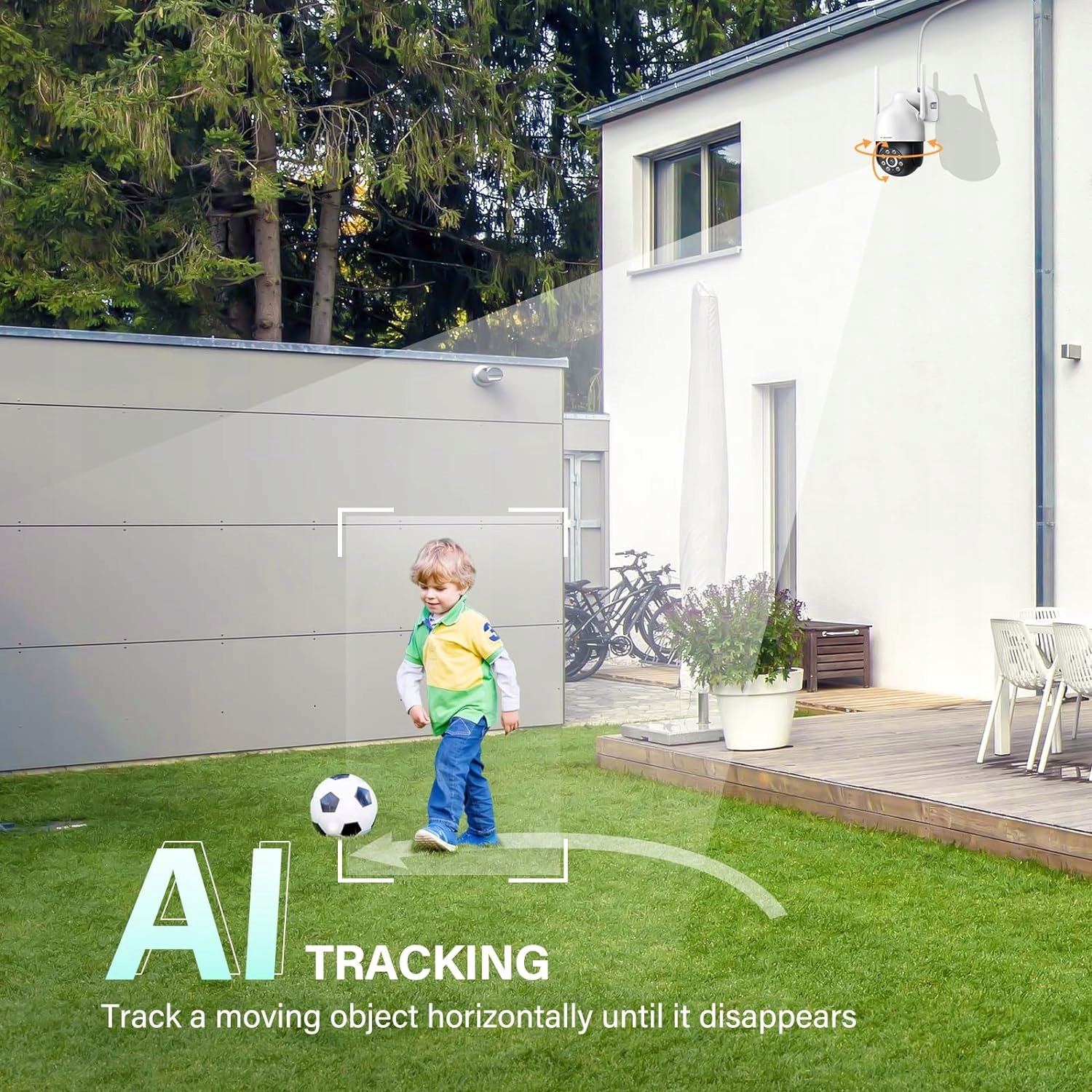 KAMERA WIFI IP SMART ZEWNĘTRZNA OBROTOWA FULL HD 2MP 1080p ZOOM 4x DETEKCJA Rozdzielczość 3 Mpx