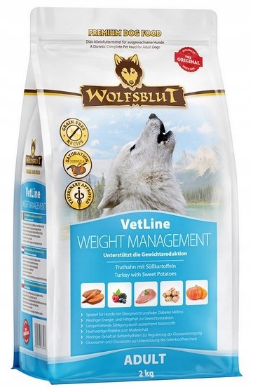 Levně Wolfsblut Dog VetLine Weight Management – krůta a batáty 2 kg