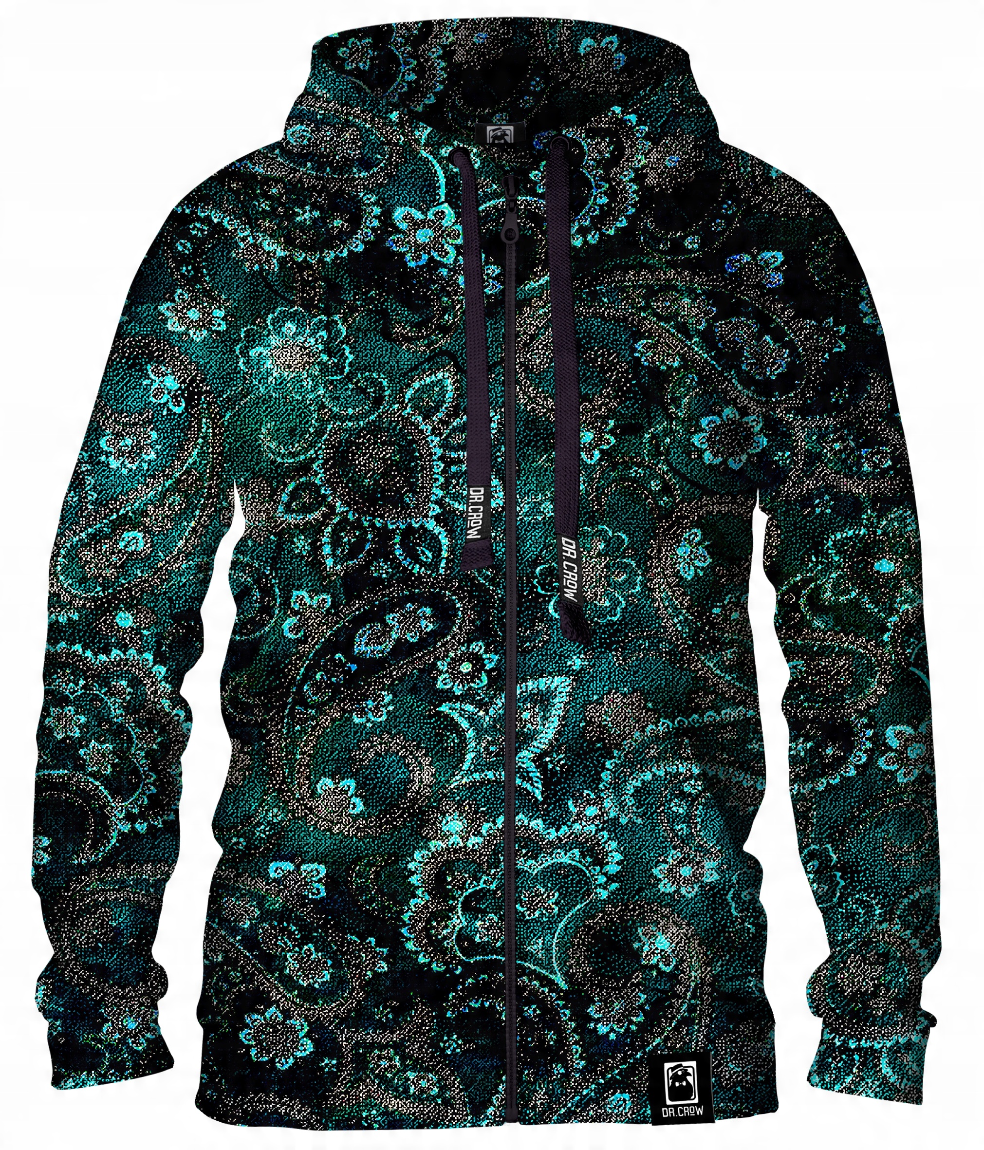 

Męska Bluza Rozpinana Nadruk Green Texture 4XL