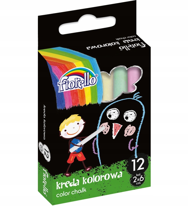 

Fiorello Kreda Szkolna kolorowa 12 szt