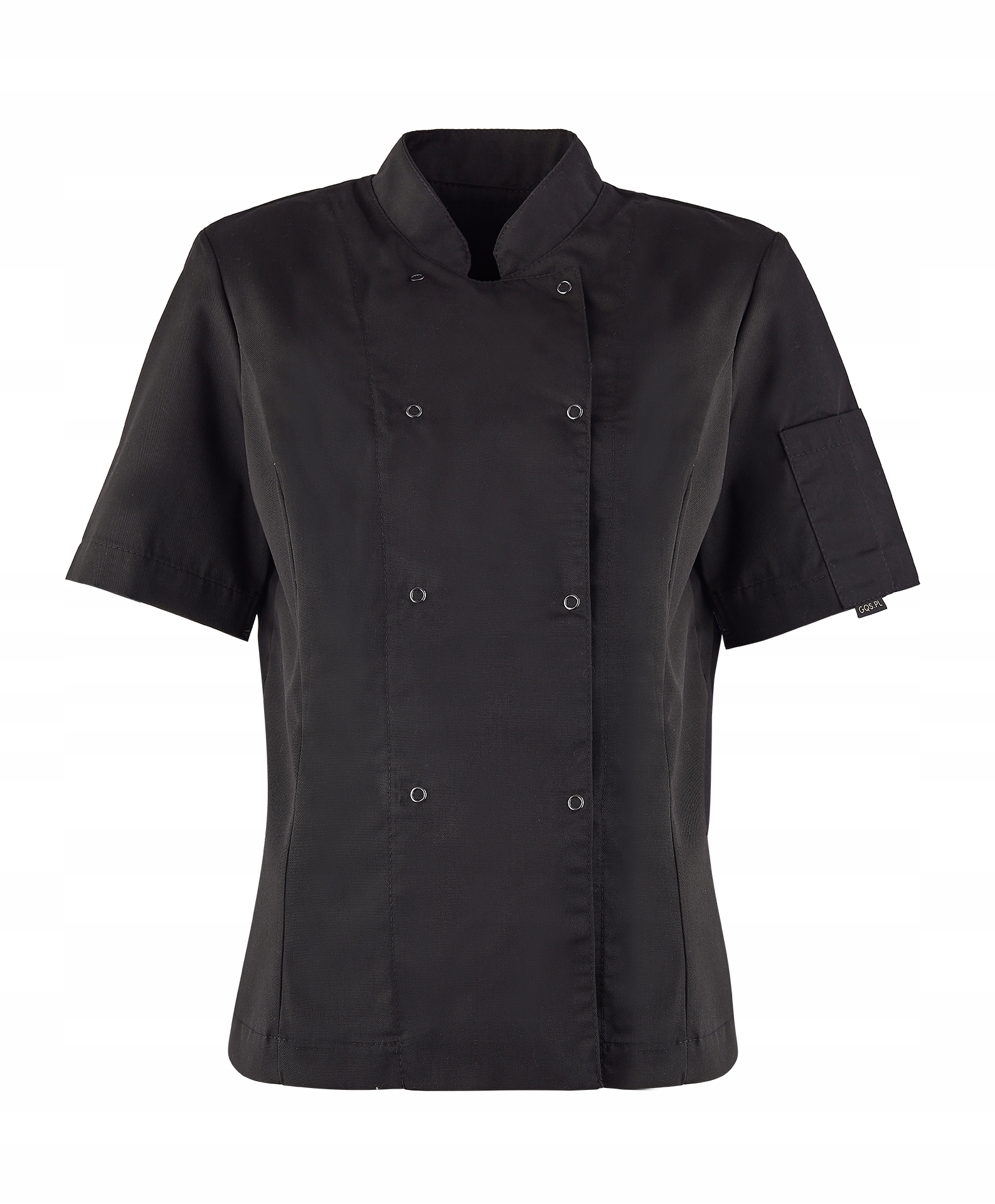 Mikina černá s krátkým rukávem vel. S dámský klobouk kapsička