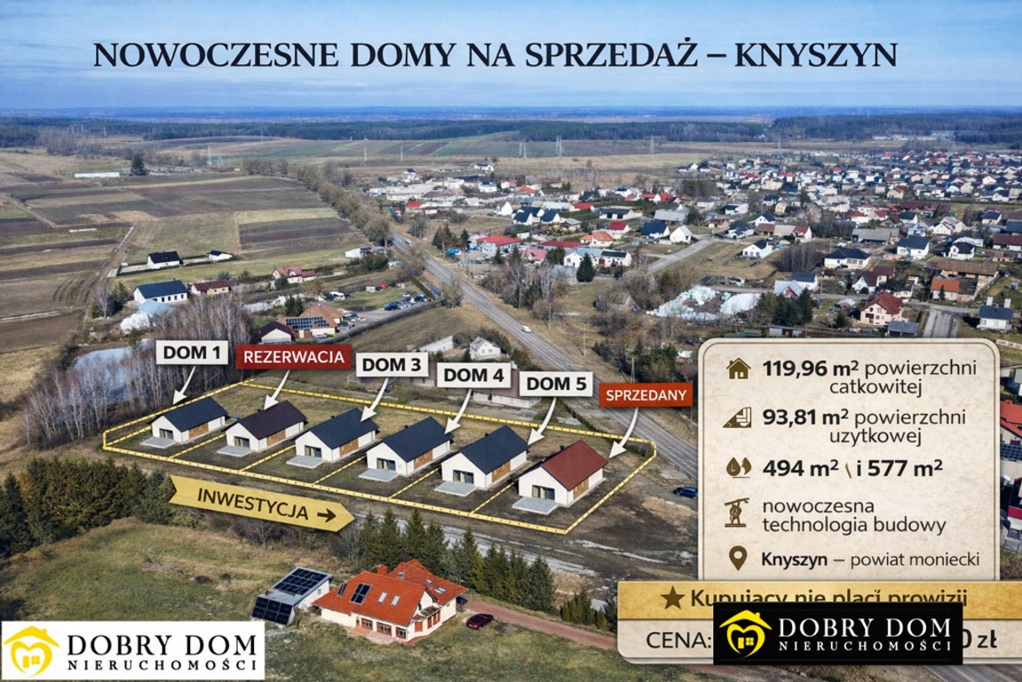 Dom, Knyszyn, Knyszyn, Moniecki, 120 m²