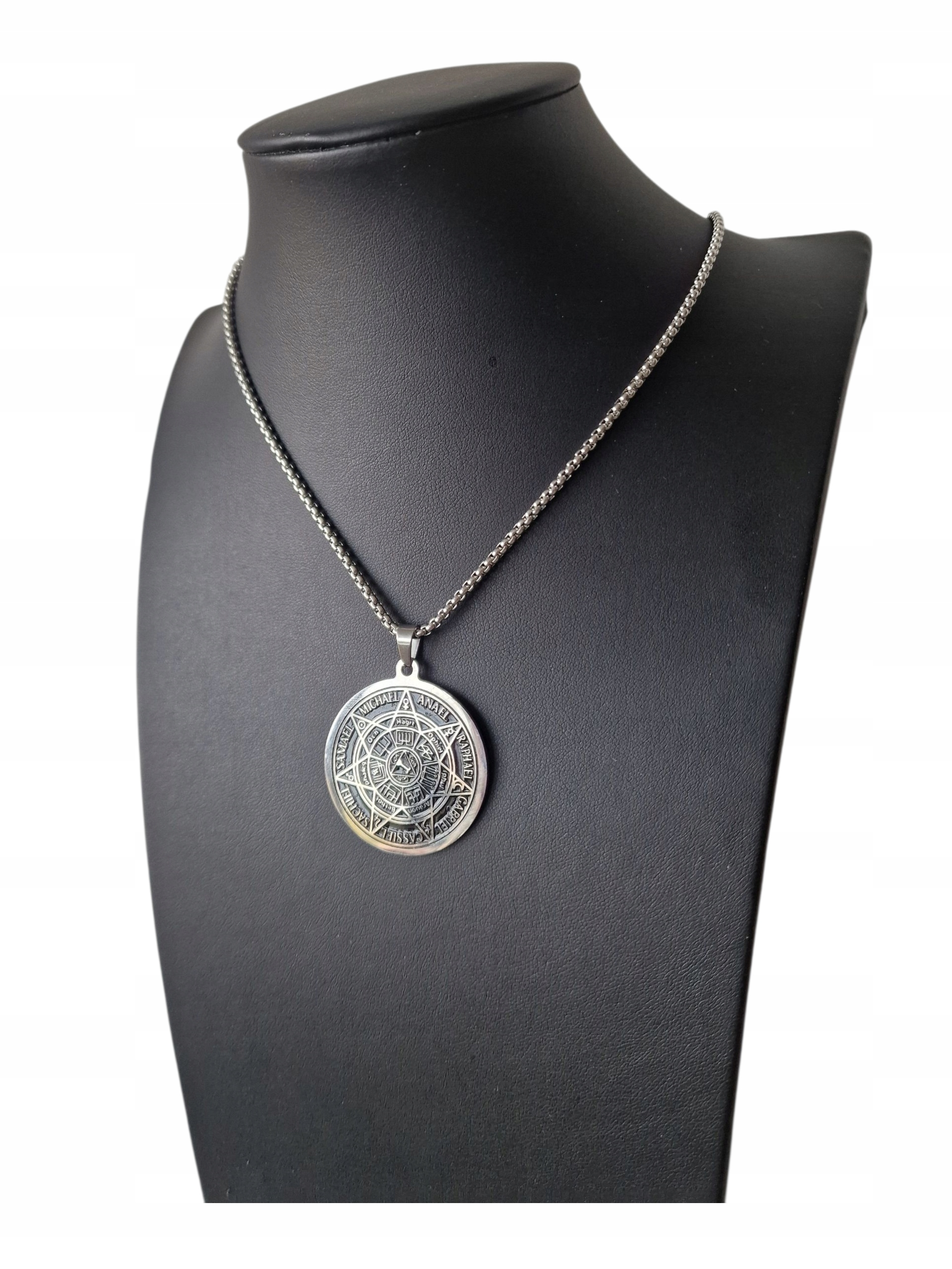 Pečeť Sedmi Archandělů Náhrdelník Přívěsek Hebrejské Šperky Caballah