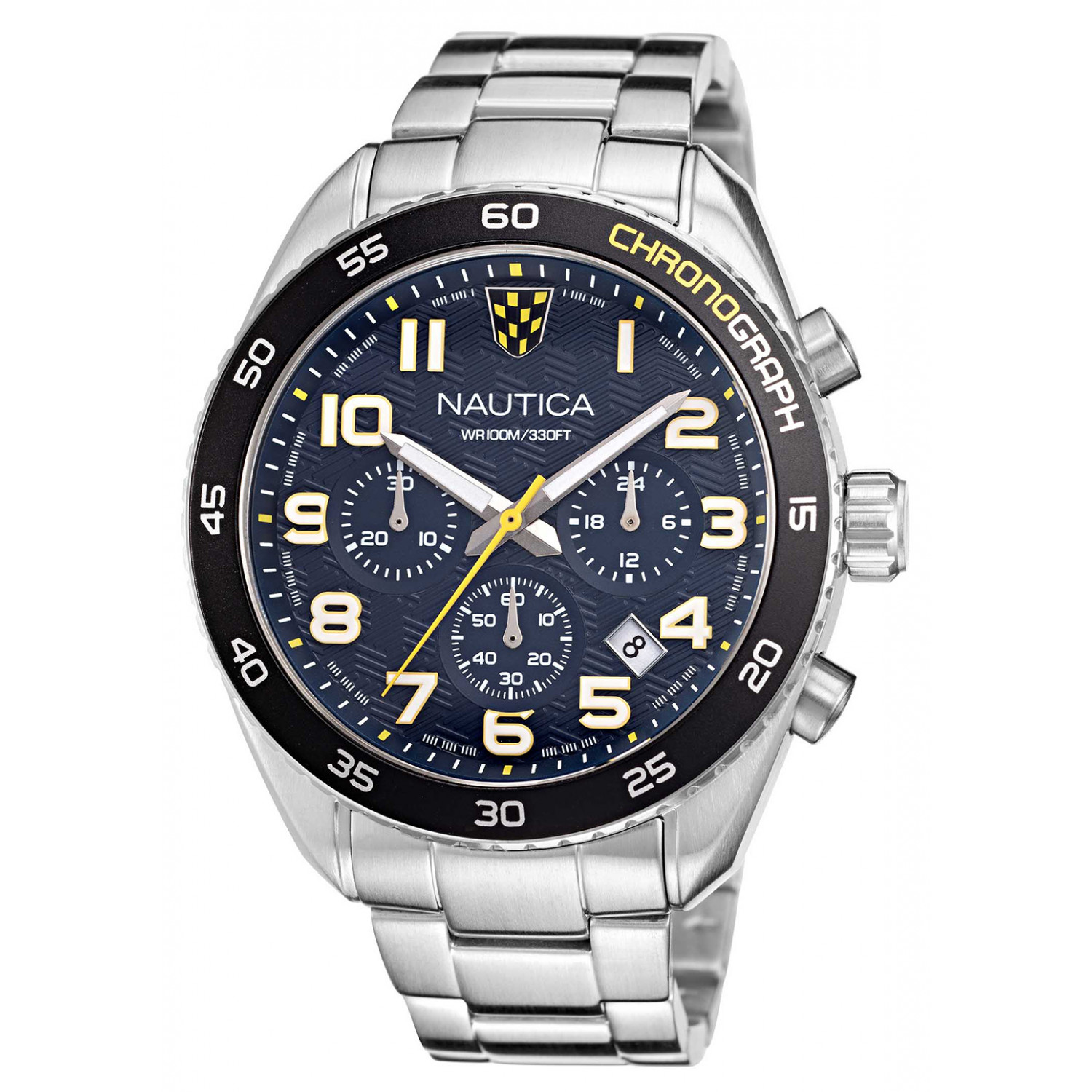 Pánské Hodinky Nautica NAPKBS227 stříbrný náramek