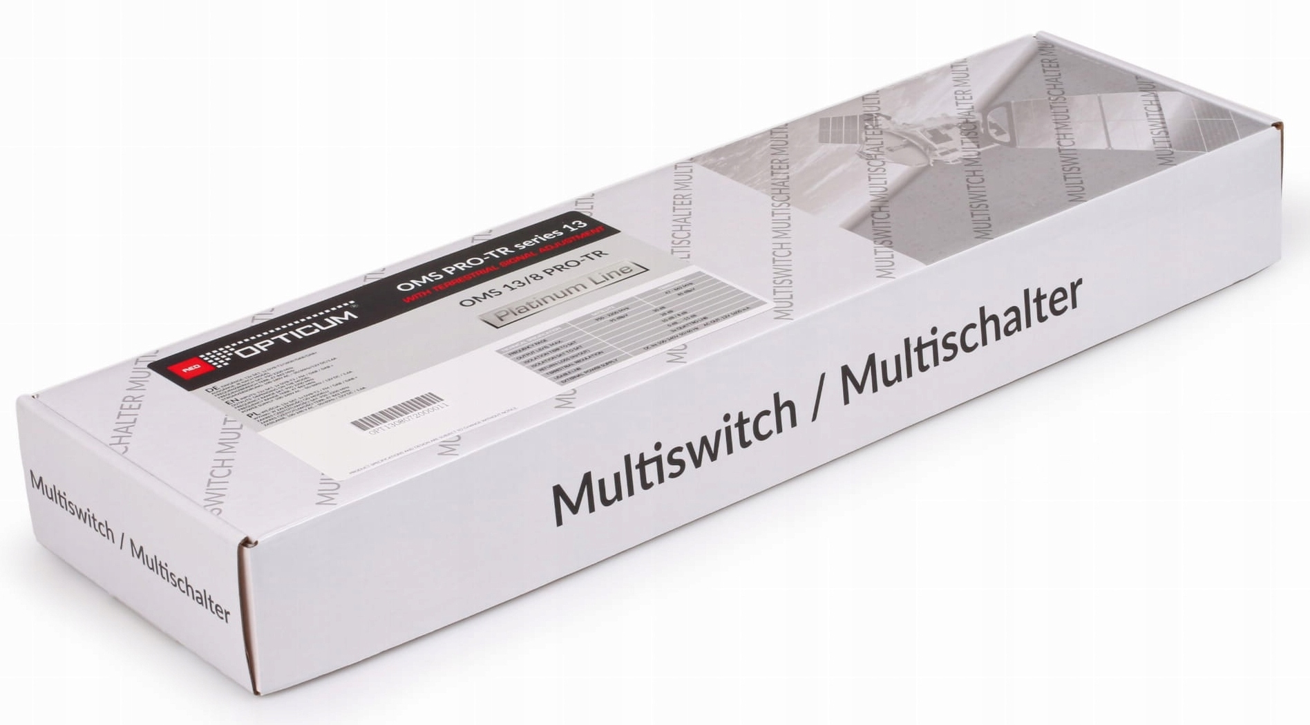 MultiSwitch 13/ 8 Wyjść OPTICUM Platinium 3x SAT Wysokość produktu 13.4 cm