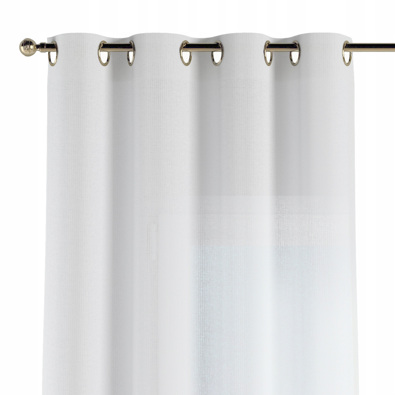 Záves na kolieskach 1 ks 140x260 cm biely