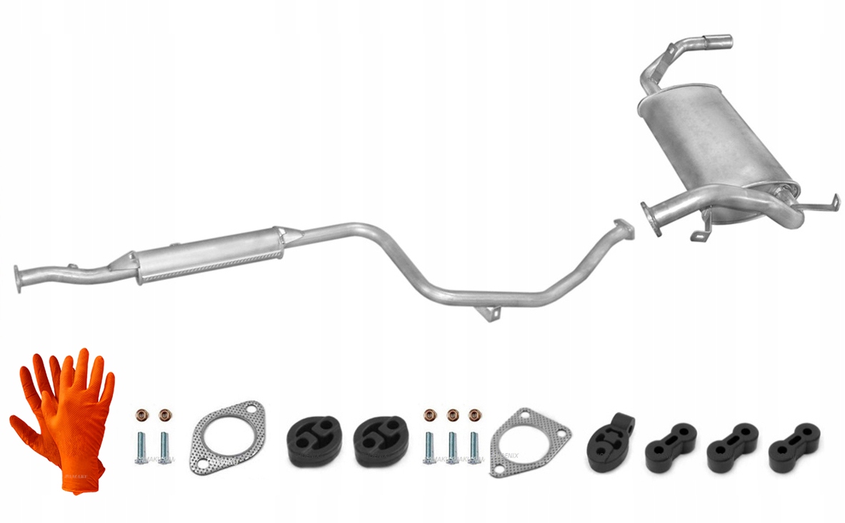 MITSUBISHI COLT 1.3 TŁUMIKI + KOMPLET MONTAŻOWY