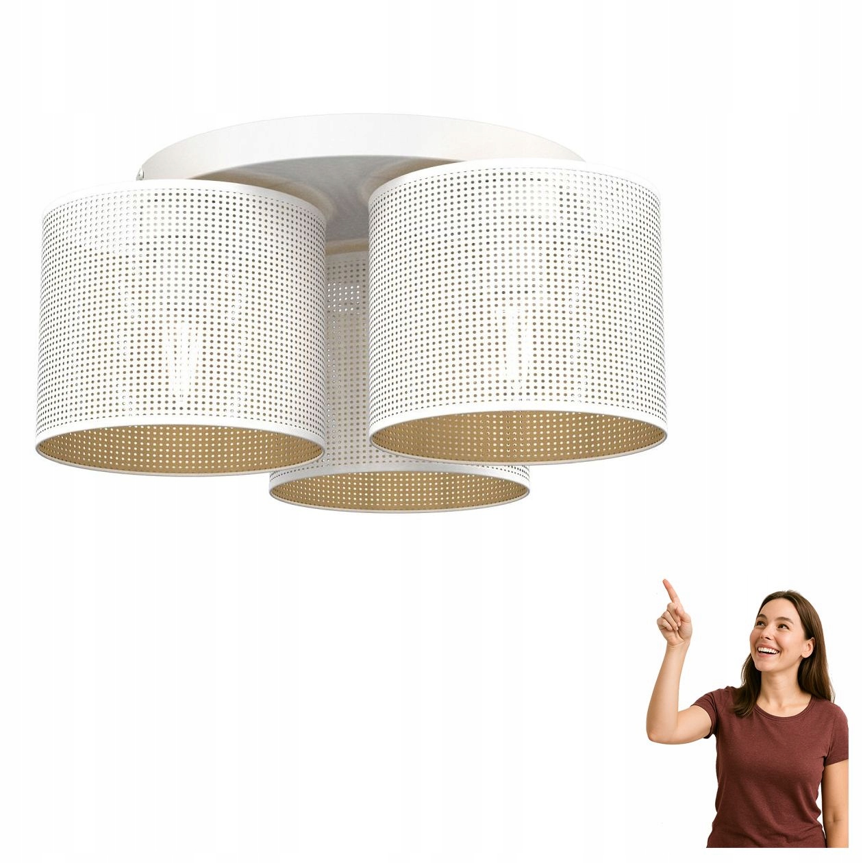 Prelamovaná stropná lampa Loft Shade 5262 Luminex
