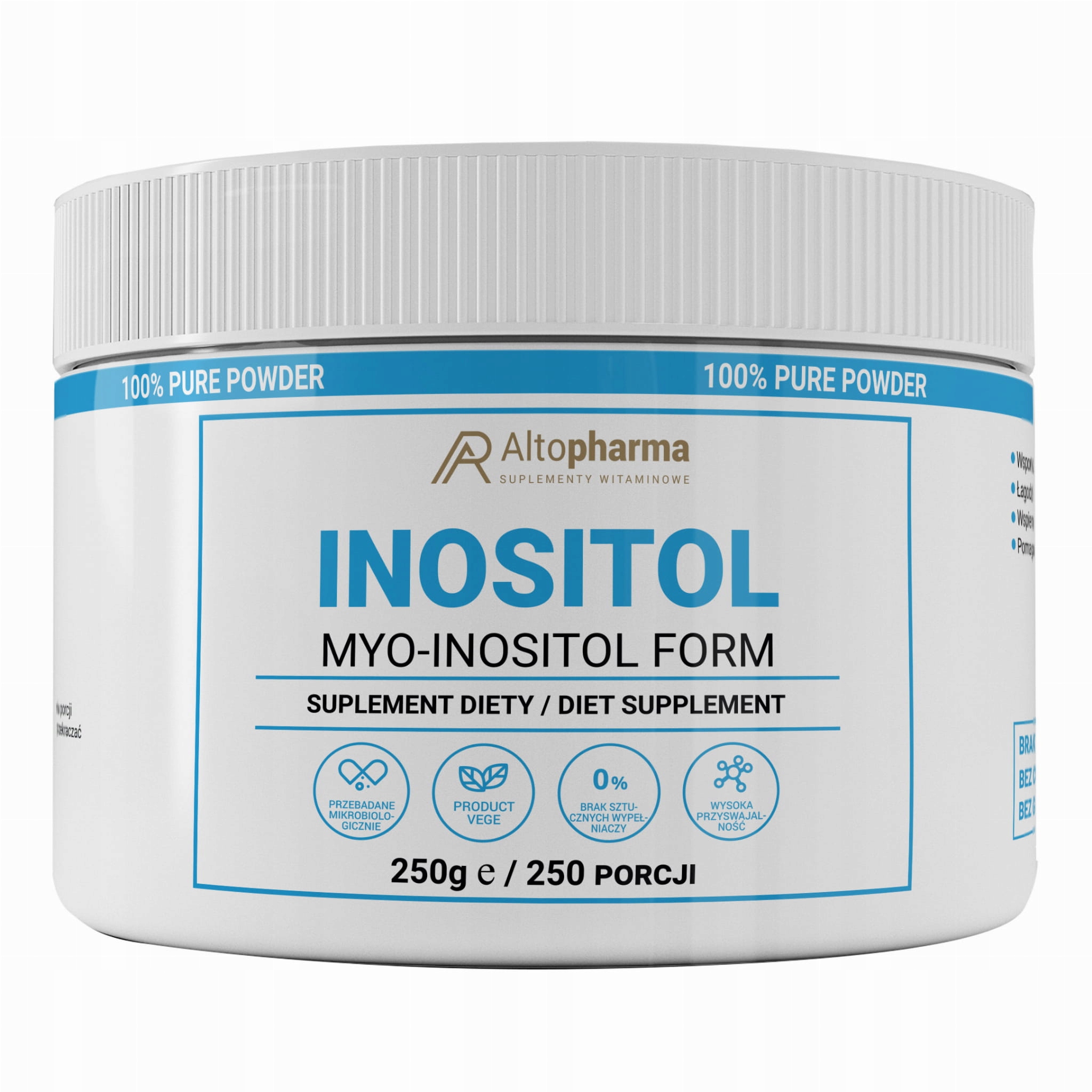 ALTO INOSITOL 100% prášok 250g VITAMIN B8 1000mg