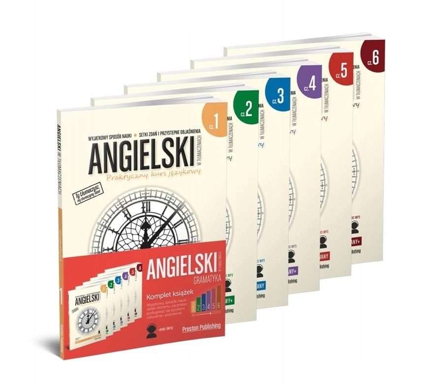 ANGIELSKI W TŁUMACZENIACH. GRAMATYKA KOMPLET 1-6 MAGDALENA FILAK, FILIP RAD