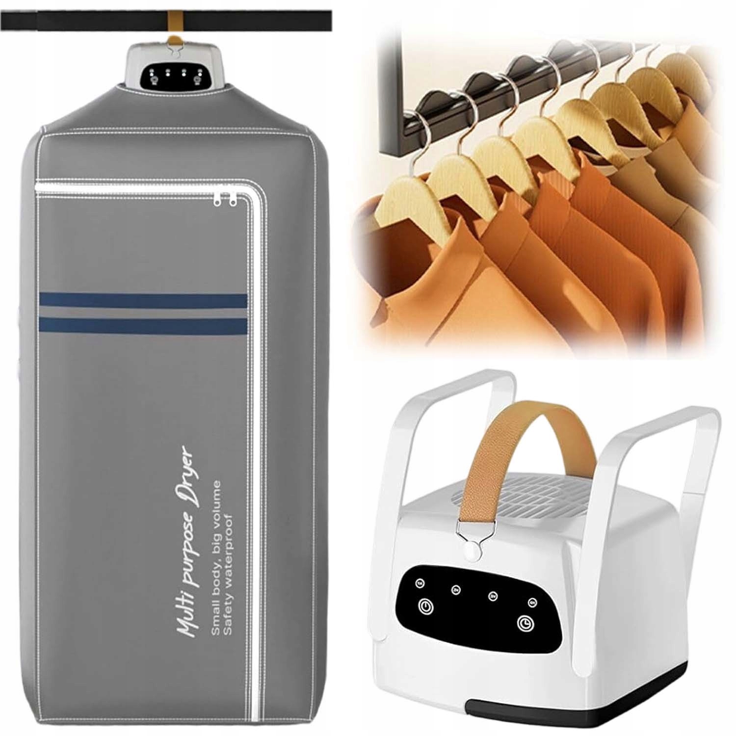 Levně Elektrická Sušák Na Prádlo Sušák Sušák Přenosná Turistická 600 W