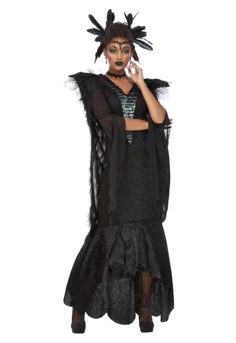 Kostým Čarodějky Převlek Havran Kostým Horor M