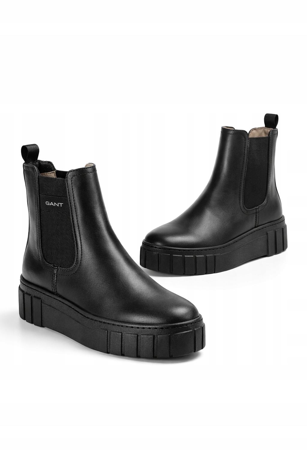 Gant Dámské Černé Kotníkové Boty Nad Kotník Nazouvací Z Kůže 36 I4C