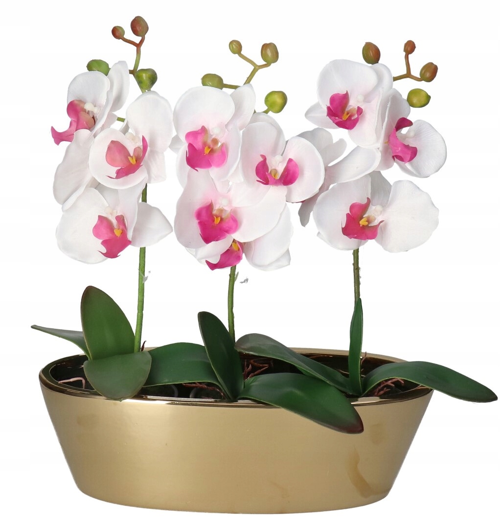 VIRÁGTARTÓ KERÁMIA FEDÉL ARANY MODERN NAGY Termékmagasság 11 cm