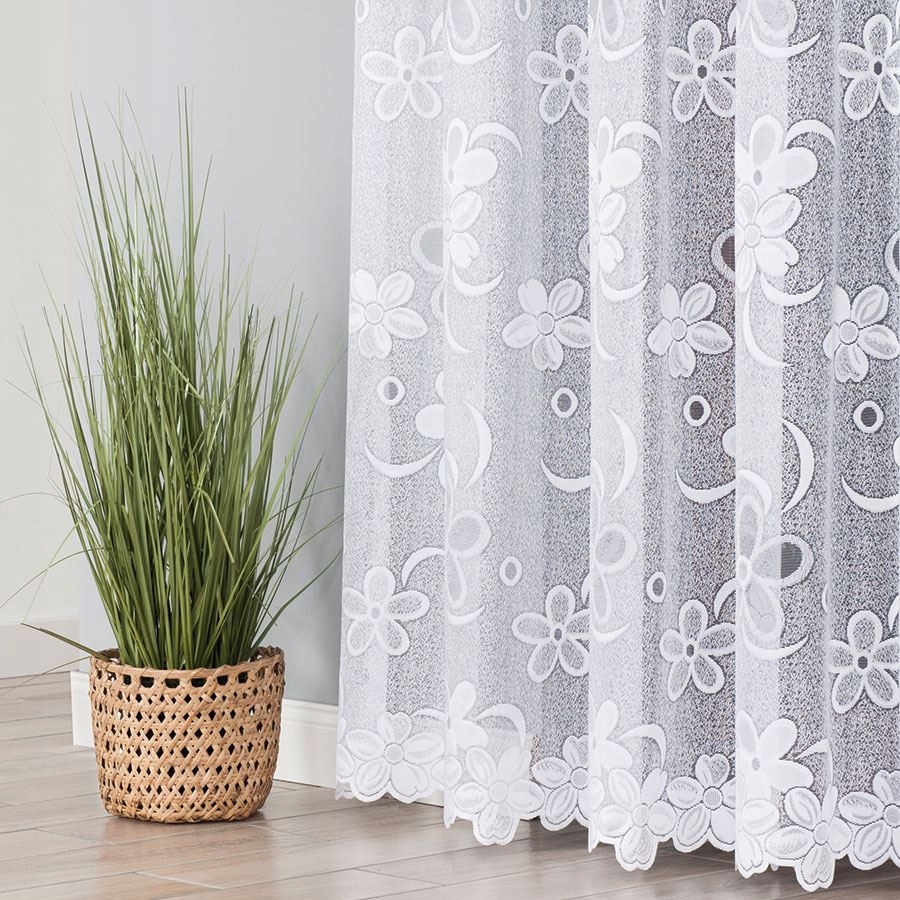 FIRANKA GOTOWA ŻAKARDOWA 240 x 400 CM. Z TAŚMĄ Marka bez marki