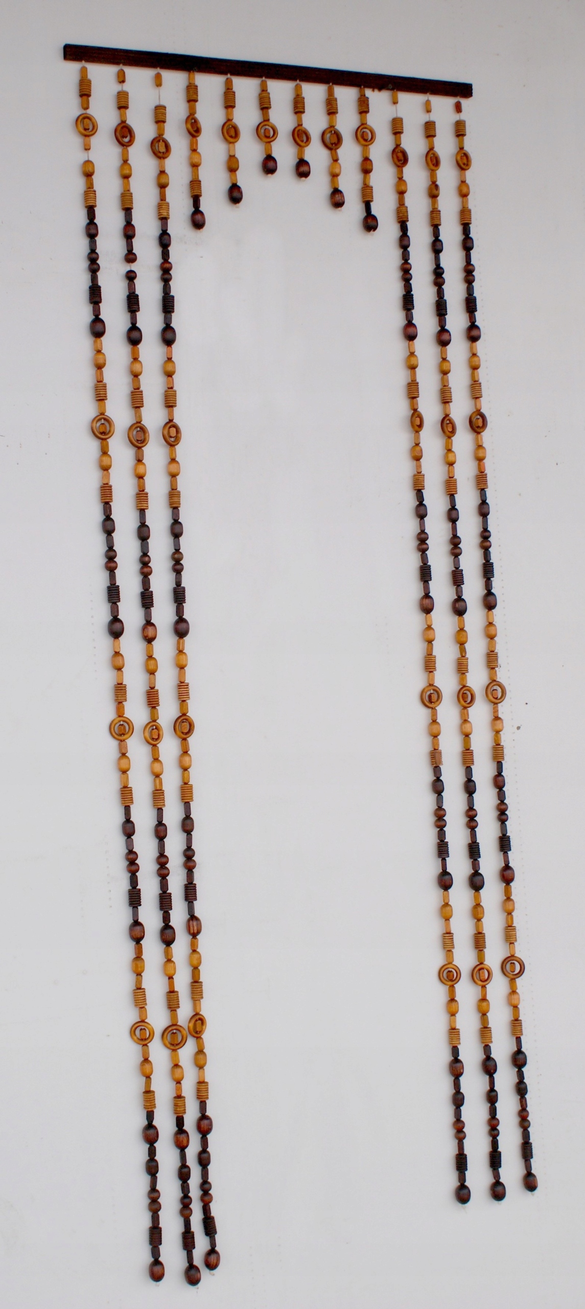 ZASŁONA Z KORALI DREWNIANYCH ZASŁONKA KOTARA 80 CM DWUKOLOROWA Szerokość parawanu 80 cm