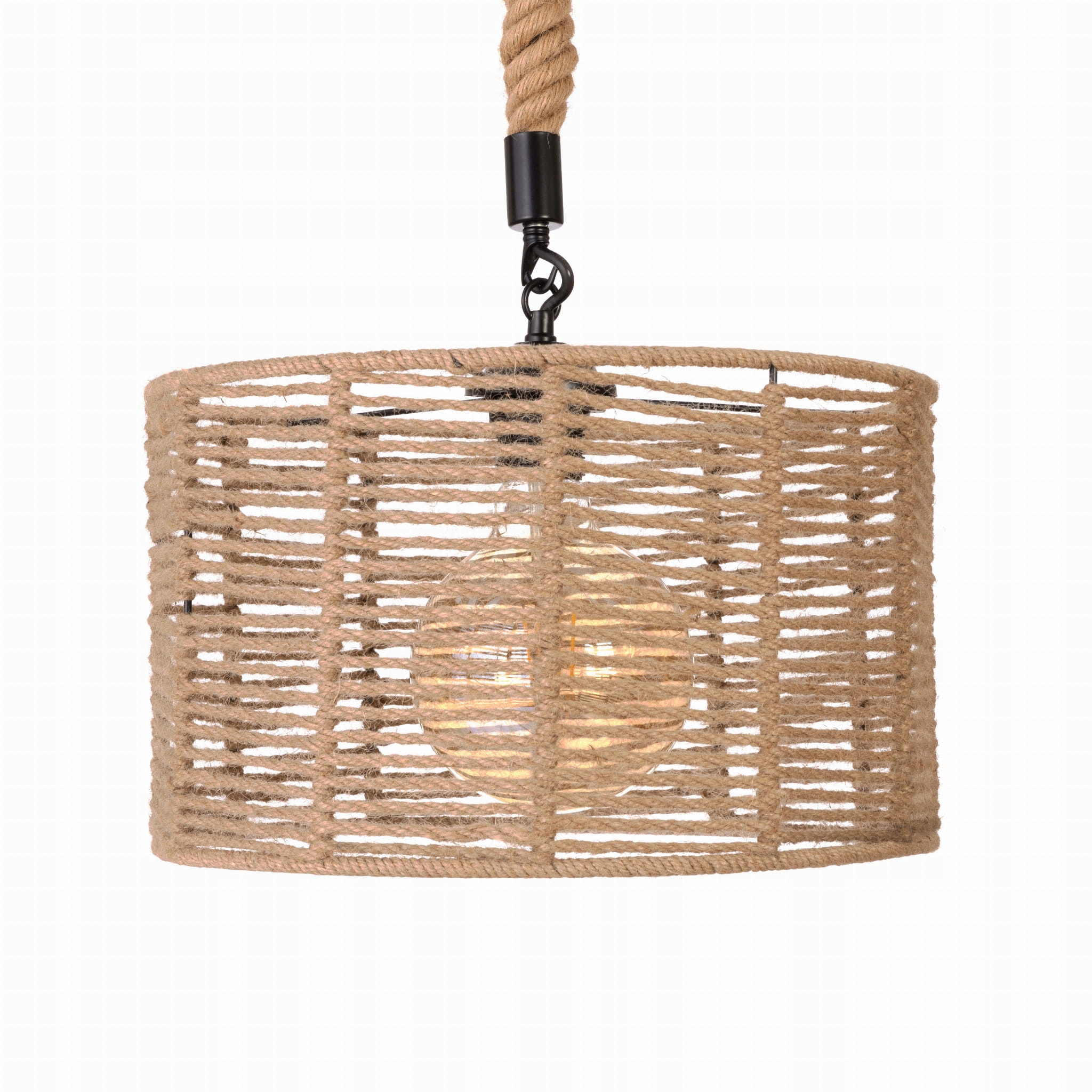 

Lampa wisząca jutowa Walec boho