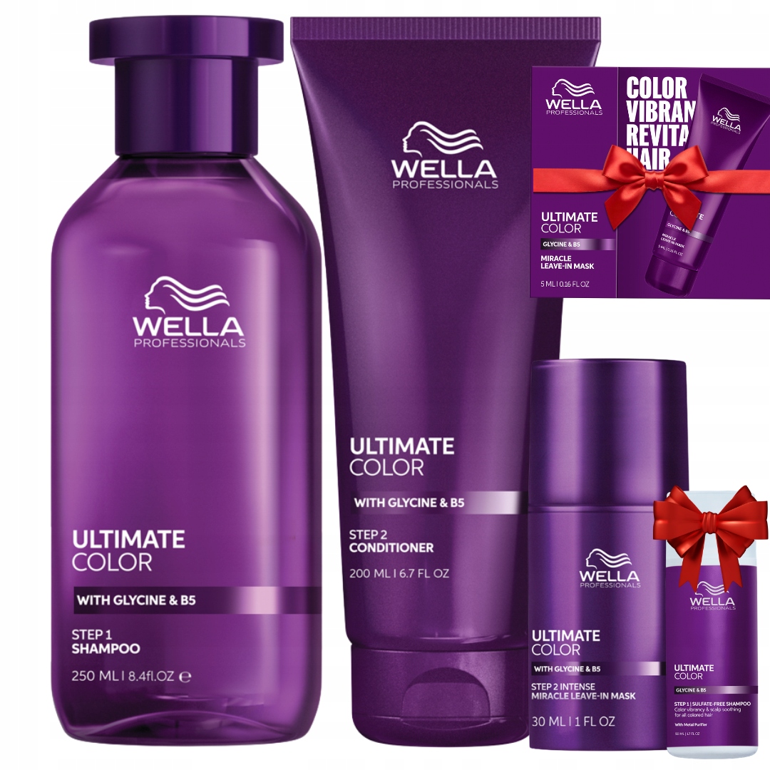 Wella Ultimate Color Zestaw Szampon, Odżywka, Kuracja do Włosów Farbowanych