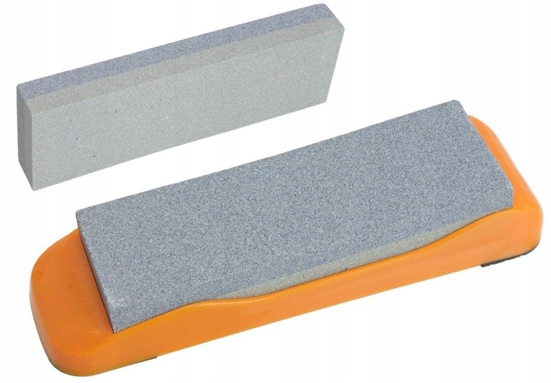 OSEŁKA OSTRZAŁKA DWUSTRONNA KAMIENNA Z PODSTAWKĄ