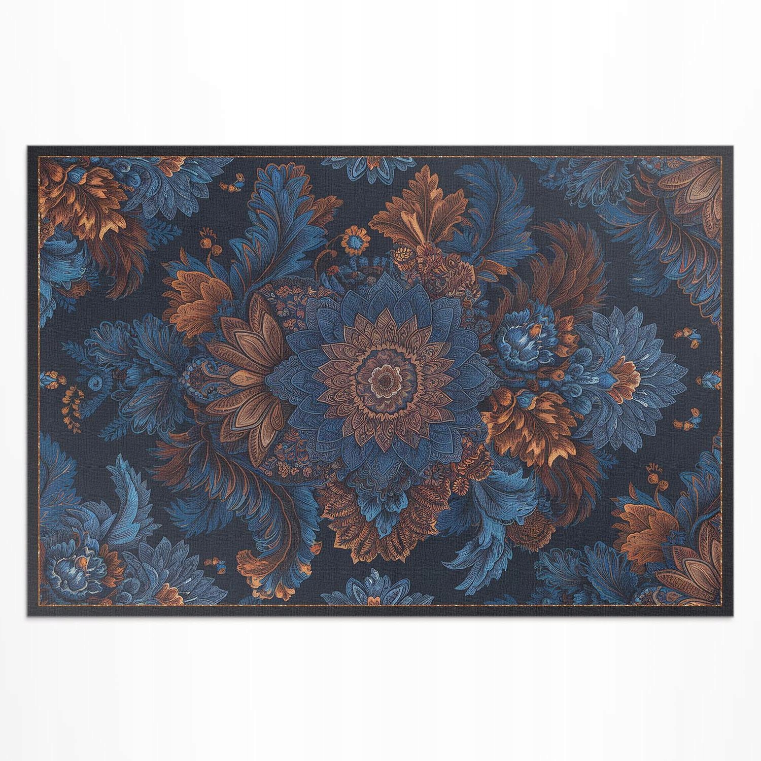 Vinylový koberec s potlačou Kvetinová kompozícia vo vintage štýle 150 x 100 cm