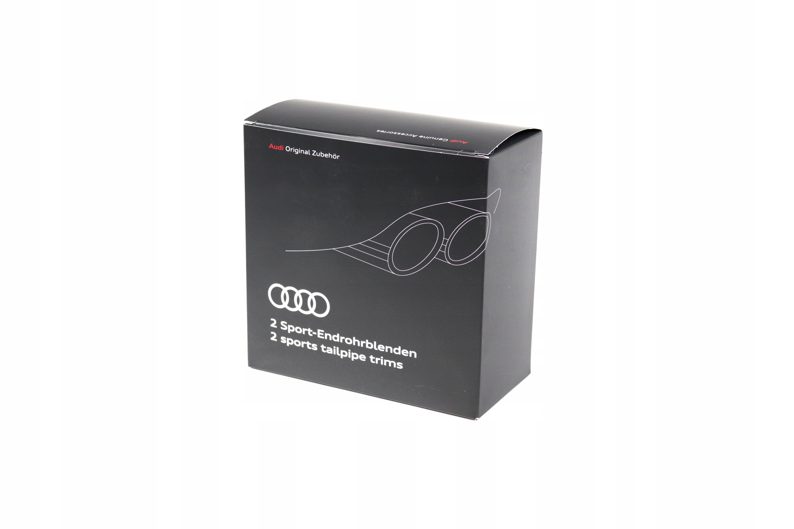 KONCOWKI RURY WYDECHU AUDI A4 A5 ORYGINAL CHROM EAN 4039378549138