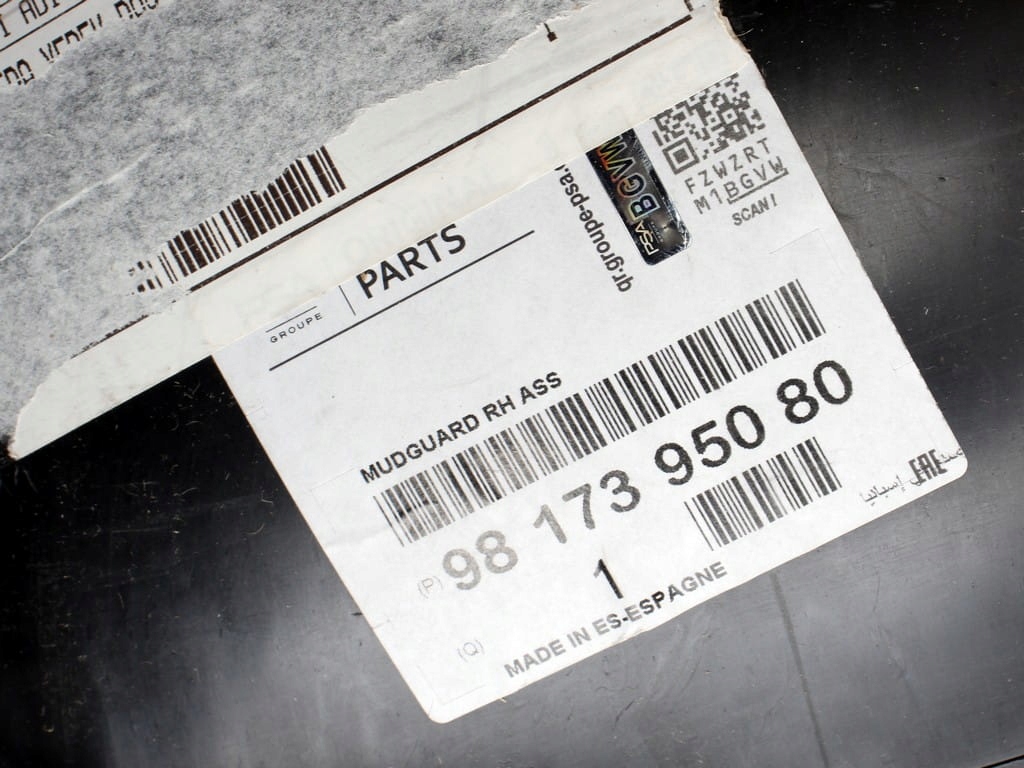 NADKOLE PRAWE PRZEDNIE CITROEN C4 GRAND PICASSO II Typ samochodu Samochody osobowe