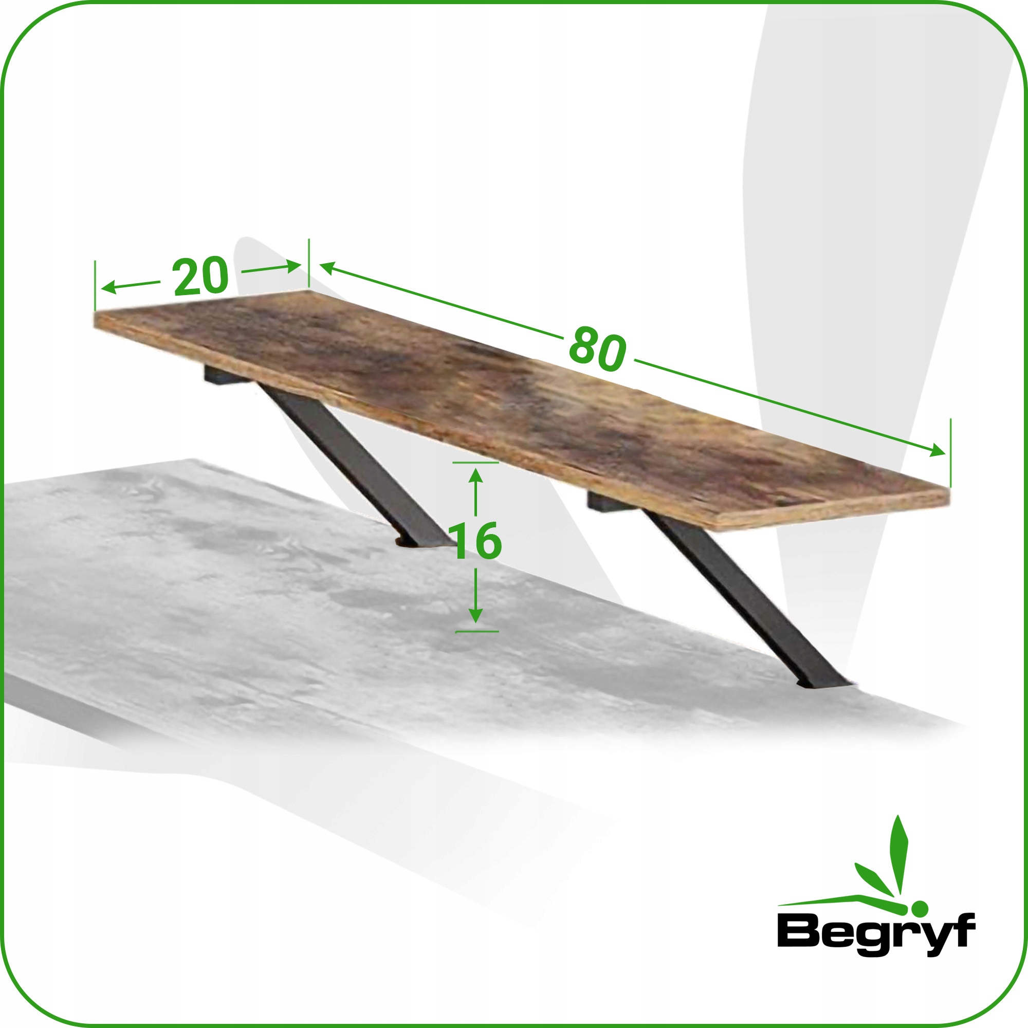 PÓŁKA BRĄZOWA POD MONITOR DOSTAWKA PODSTAWKA NA BIURKO PRAKTYCZNE Kod producenta VP13