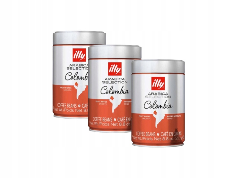 Kawa ziarnista Illy Arabica Selection Colombia 3 x 250 g