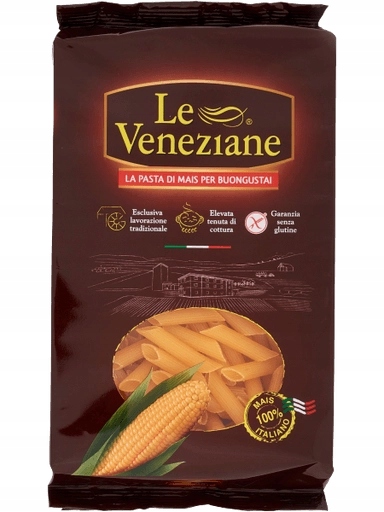 Levně 5X Těstoviny Penne Rigate Mais 250 g Le Veneziane