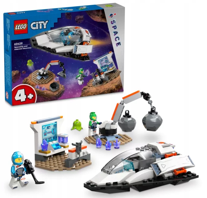Lego City 60429 Kosmos Rakieta Asteroida Odkrywanie 2 Figurki 6+