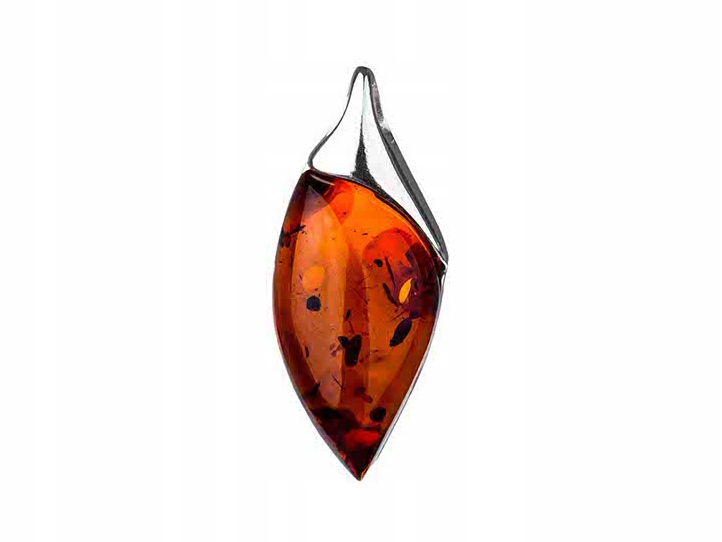 

Delikatna srebrna zawieszka Bursztyn Bałtycki