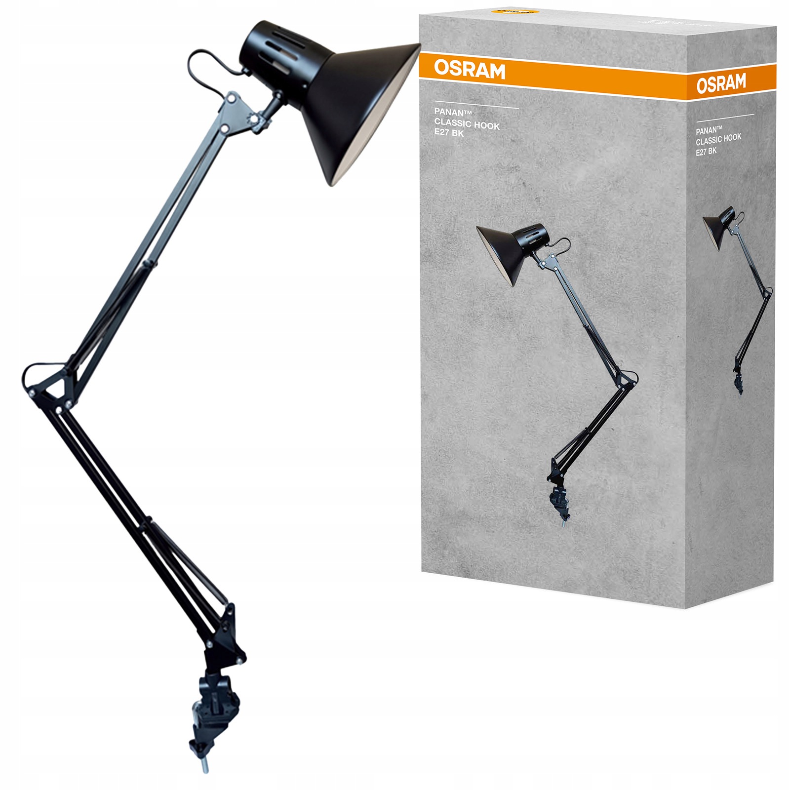 Stolní lampa Držák Školní svorka Kreslící E27 Stolní Osram