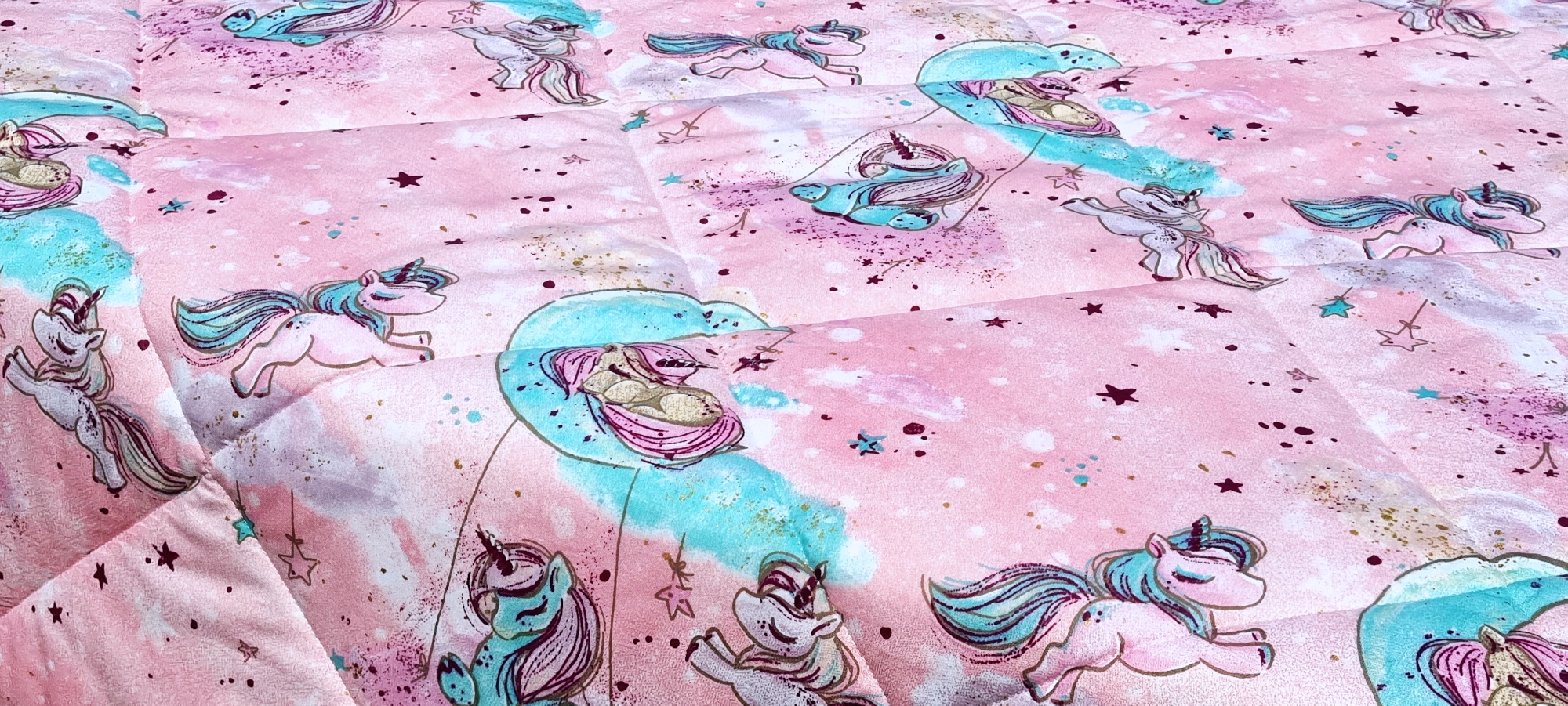 Narzuta kołdra letnia przewiewna 160x200 jednorożec konik konie dziecka Marka Supreme Style