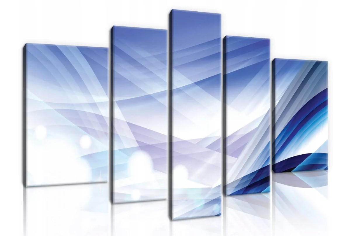 Obraz 170x100 Modrá vlna abstrakce dynamika energie svěžest