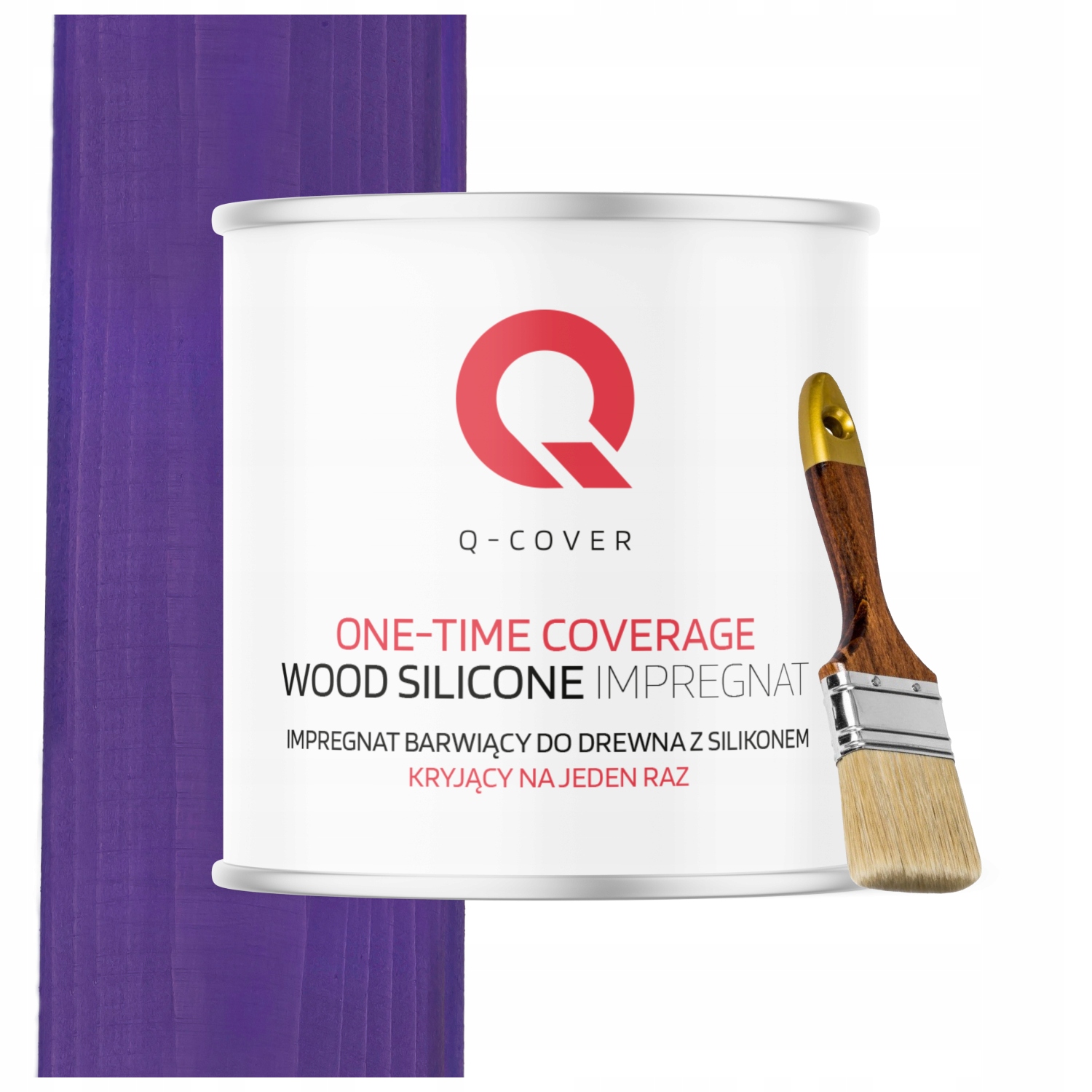 Impregnat Na Dřevo Krycí Na Jedno Použití Extra Barva Fialová 2,5L +dárek