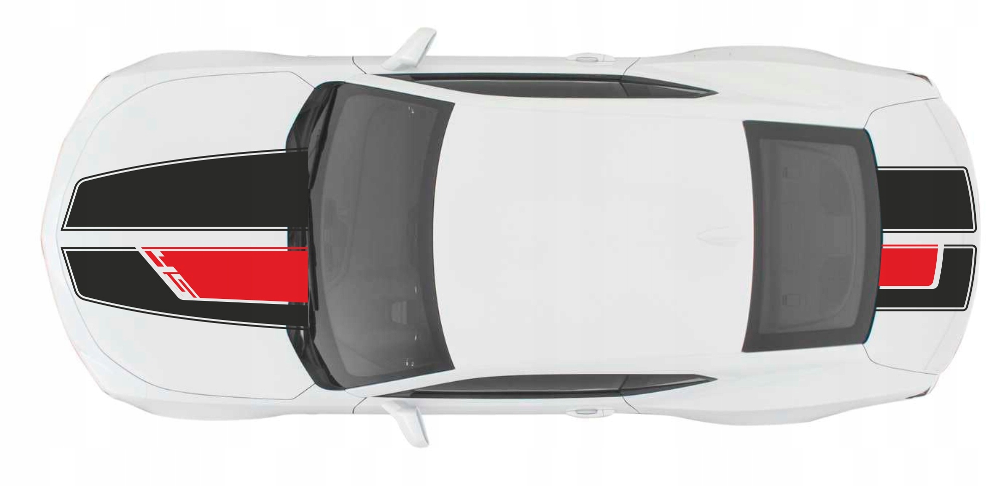 Samolepky Pásy na kapotu a klapku Chevrolet Camaro 02