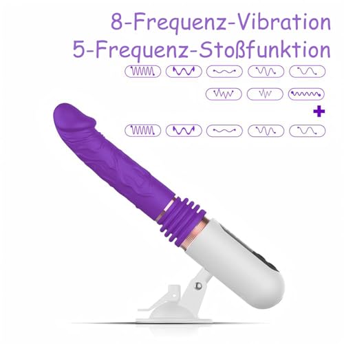 FICKMASCHINE Dildo Wibrator Dla Kobiet Z Funkcją Pchnięcia I Wibracjami — miniatura 2