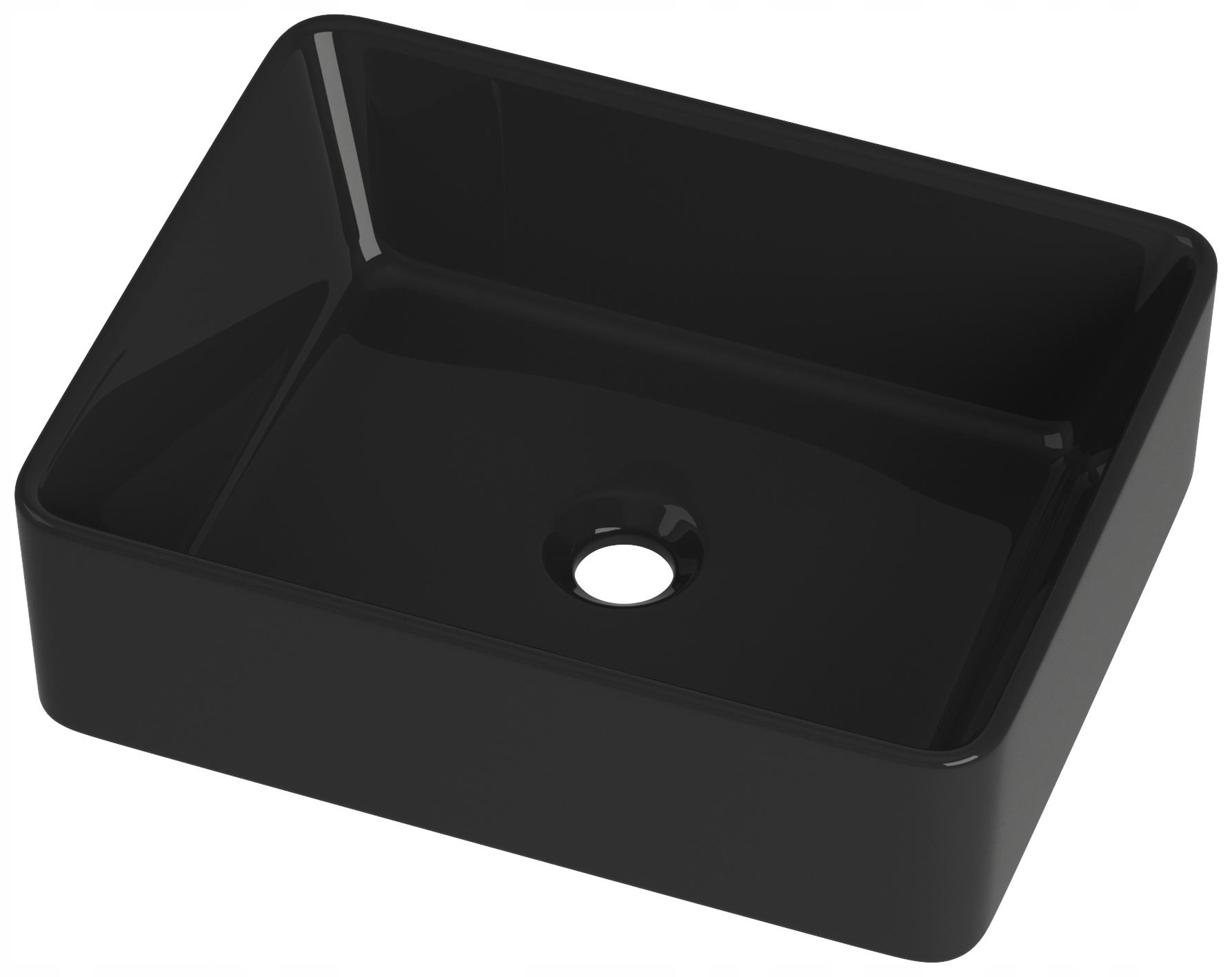 Umývadlo Na Dosku Pravouhlé Čierne Keramické Do Kúpeľne Vega
