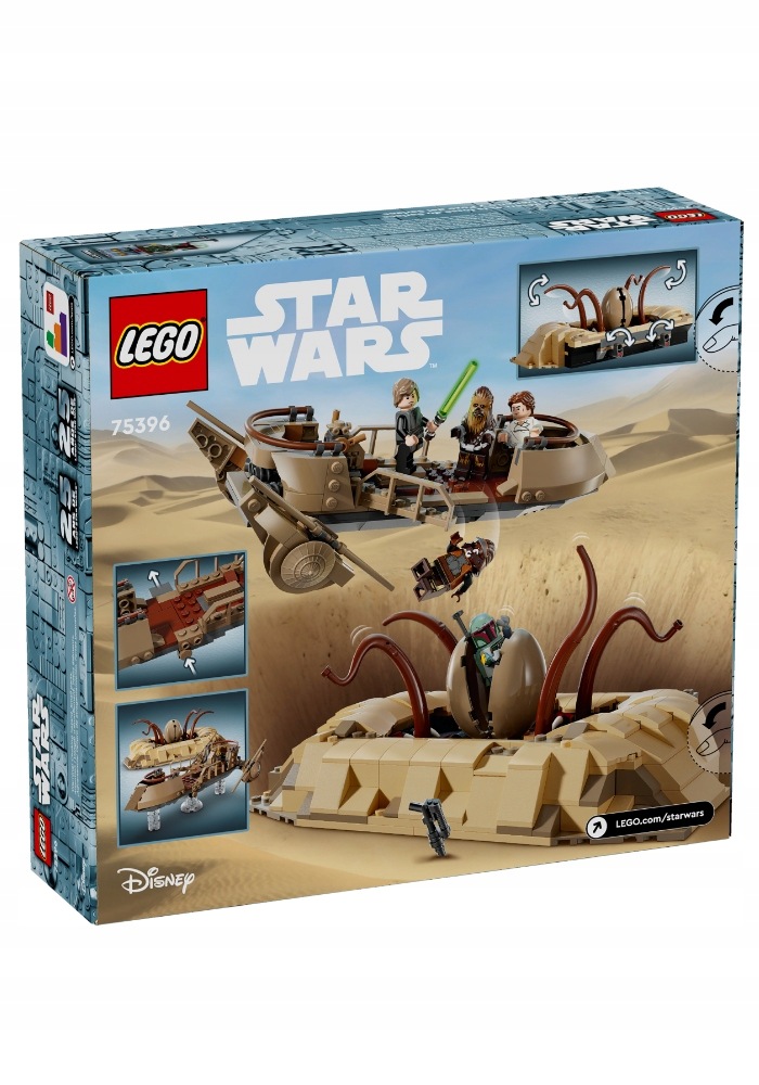 Lego Star Wars Pustynna barka i jama sarlacca 75396