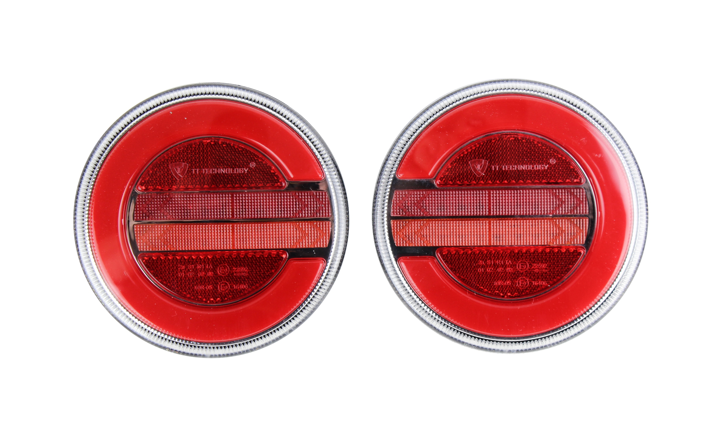 ZESTAW TIR NACZEPY LAMPY LEDOWE 12-24V LED OKRĄGŁE Marka bez marki