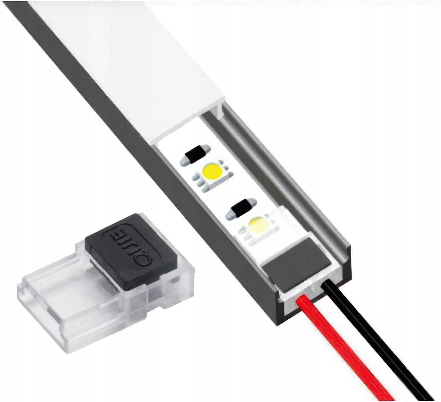 

Złączka mini do taśm Led 8mm taśma przewód na klik