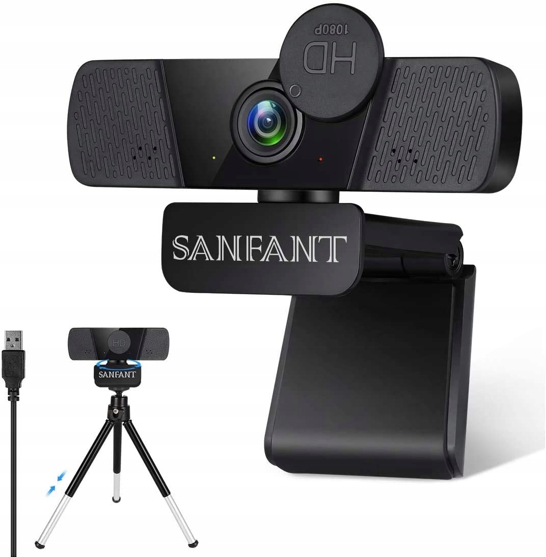 SANFANT KAMERA INTERNETOWA Z MIKROFONEM 1080P HD