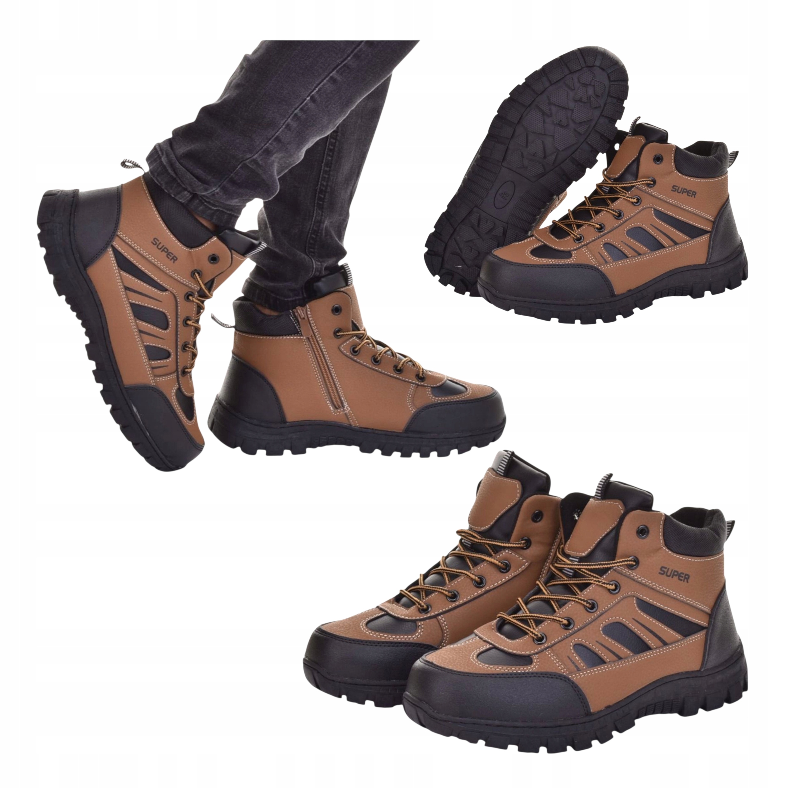 Pánské sportovní tenisky Adidas Trekkingové kožené semišové hnědé 44