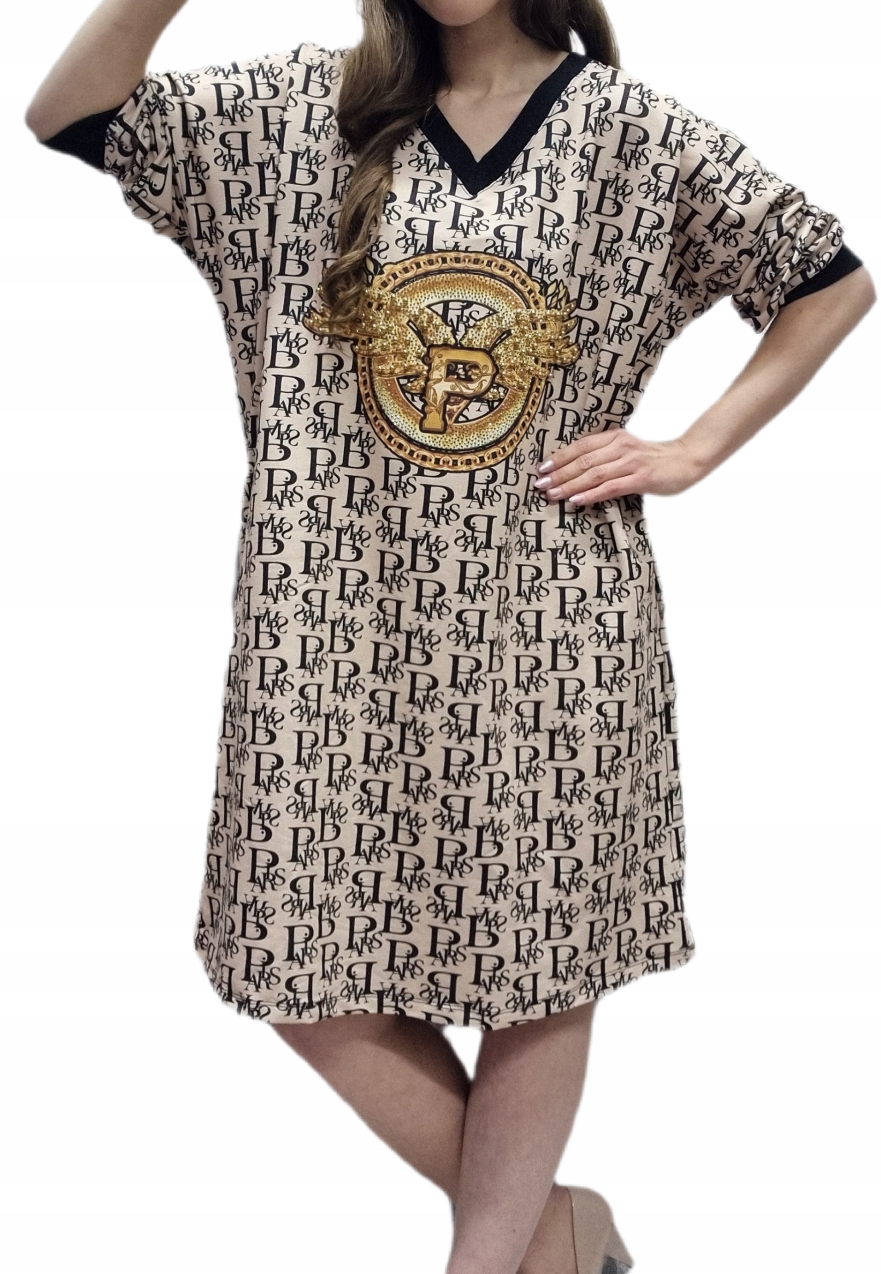 Šaty od firmy Wawa 4XL 48 50 Zirkony Volná Plus Size Velké Velikosti