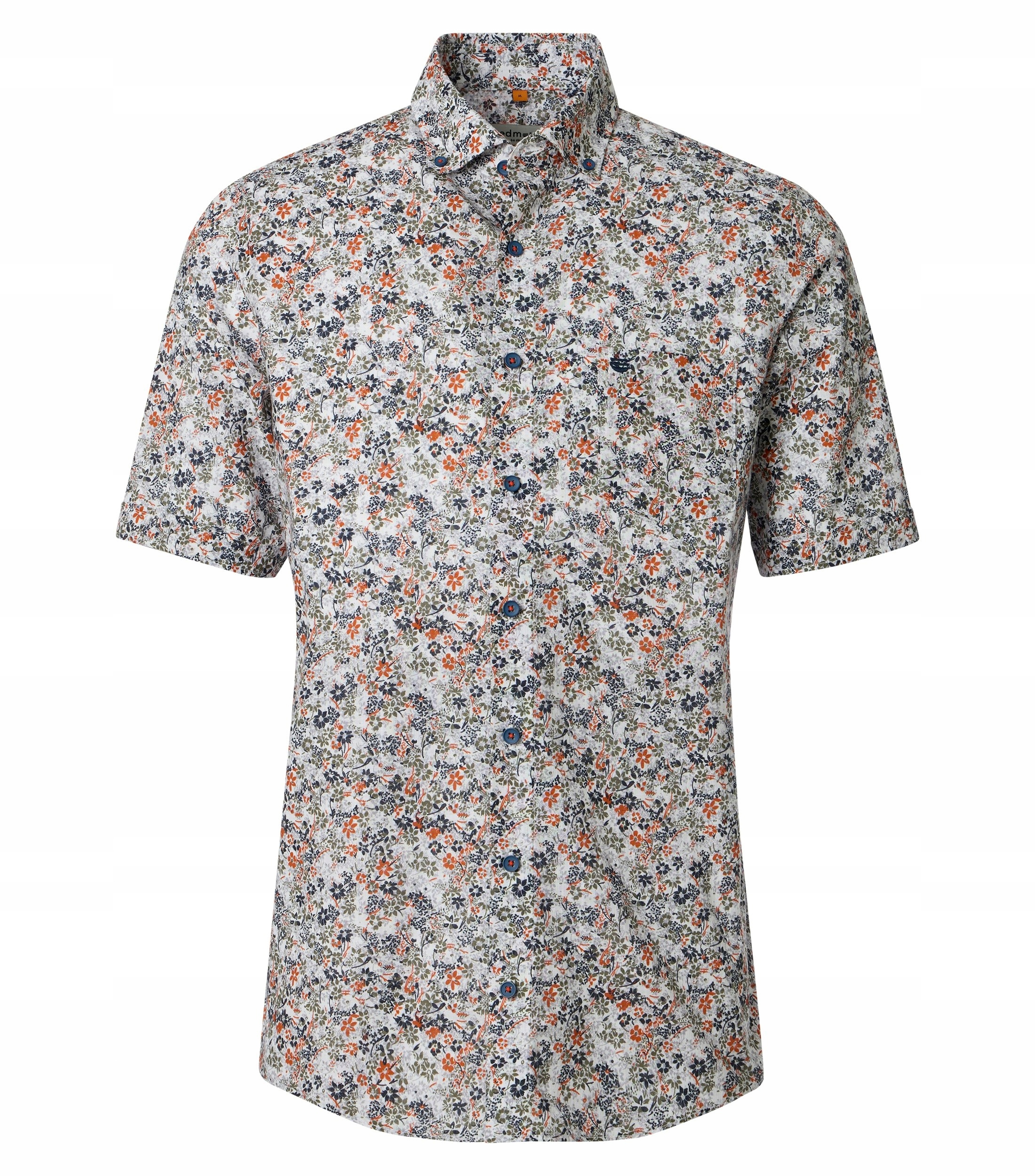 Redmond Velké Rozměry Košile Casual Léto Bavlna Krátký Rukáv 5XL 172 cm