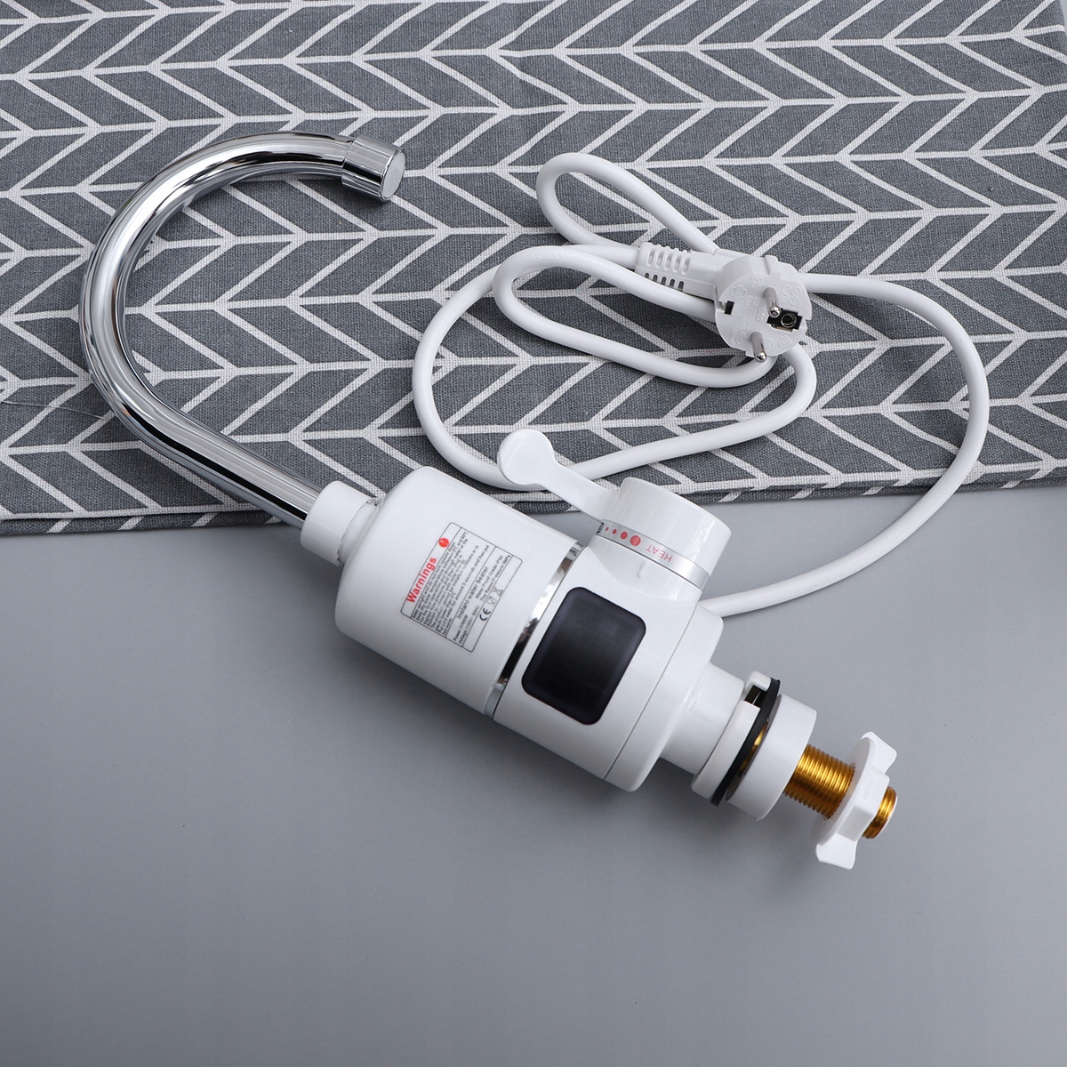 Kran Z Podgrzewaczem Wody Z Wyświetlaczem Kran Z Grzałką Do Kuchni Łazienki Stan opakowania oryginalne