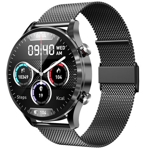 Smartwatch Xinji Nothing 1 Stalowy Pasek 300mAh Bluetooth 1.3 Cali Czarny