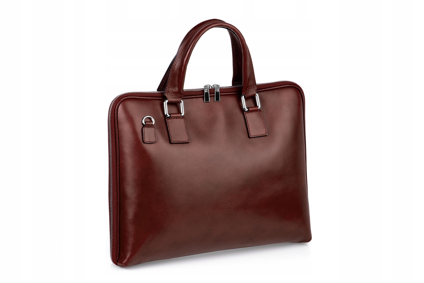 Kožená taška Vera Pelle Lisa na Notebook Tablet, hnědá