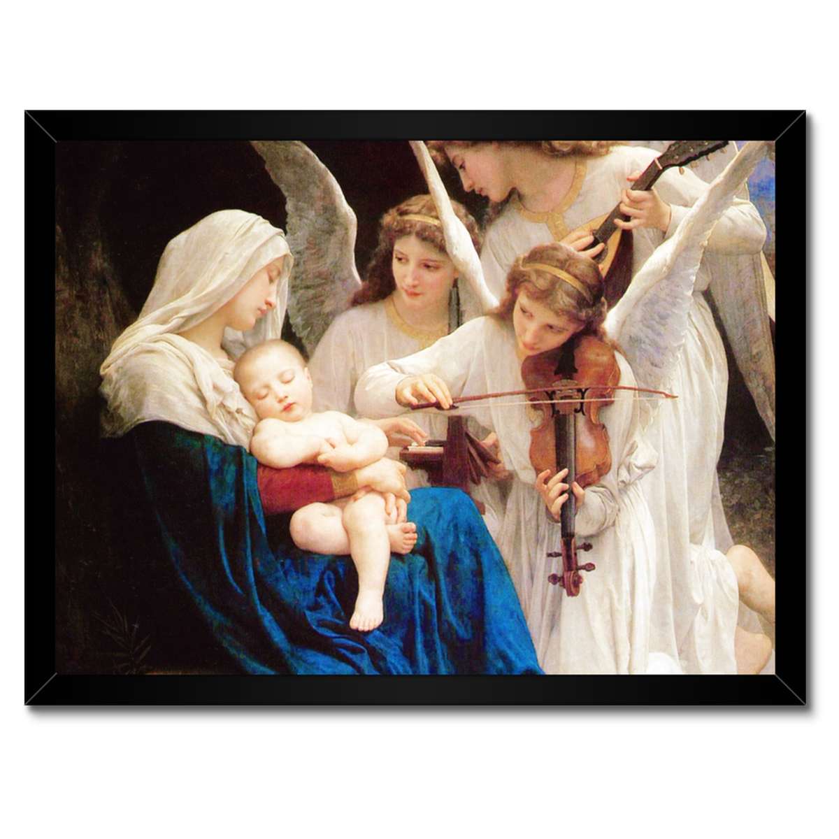 Plakáty v rámu 40x30 Bouguereau Song of Angels