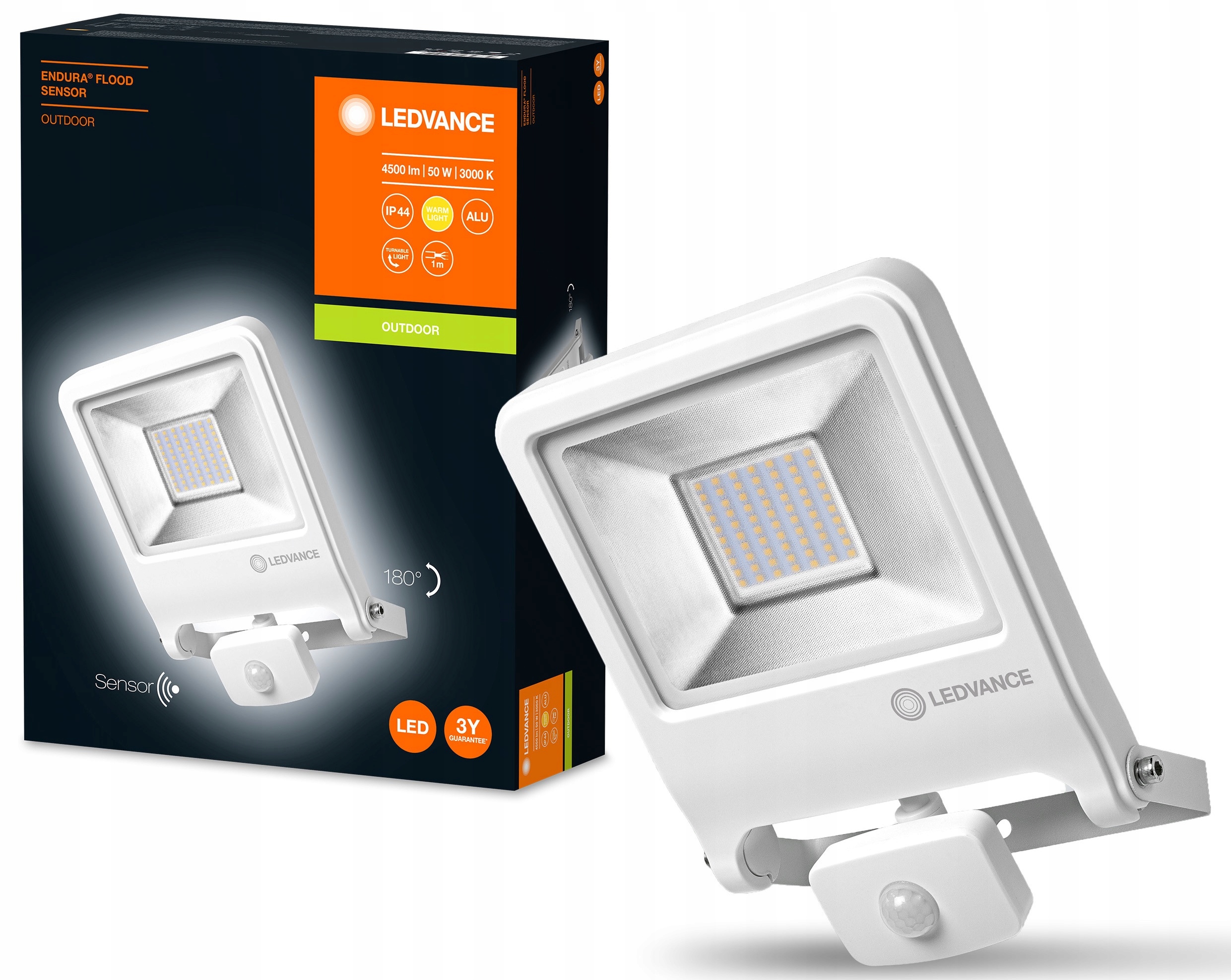 

Ledvance Endura lampa naświetlacz Sensor 50W biały